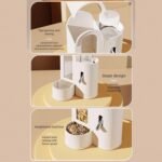 Hamster Cage Essential Food Water Feeder with AntiSpill Detachable Design Feeding Watering Station Cage Habitats Decors Space Saving Rodents Feeder Dispenser - Image 5