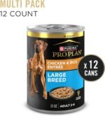 Purina Pro Plan Large Breed Wet Dog Food, Chicken & Rice Entree Chunks in Gravy - 368 g Can (12 Pack) - Image 5