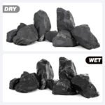 Aquarium Rock Stone Fish Tank Rocks 5lb Natural Rocks for Aquariums Aquascaping Landscaping Model Tank Decoration Vivariums Paludarium Miniature Fairy Garden(3"-6"-4pcs) - Image 6