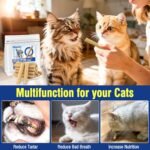 150g Freezed Dried Cat Chew Stick Chicken Flavor, Cat Dental Treats for Reduce Tartar and Freshens Breath, Feline Teething Sticks Cats Treats Snack - Image 10