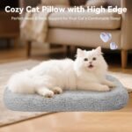 Cat Bed Washable Indoor Cat Cushion Bed, Soft and Cozy Plush Pet Bed-S - Image 4