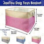 Custom Dog Name Photo Dog Toys Storage Basket - Extra Large Dog Food Storage Box Bin - Collapsible Organizer for Dog Toy, Clothing & Accessories (111 Dog Breeds Available) - Image 5