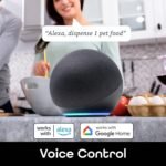 Geeni Smart Pet Feeder for Wet or Dry Food, 5-Meal Automatic Dog and Cat Feeder with Ice Packs, Programmable Timer, Battery Backup, Alexa and Google Home Compatible, White - Image 9