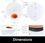 Geeni Smart Pet Feeder for Wet or Dry Food, 5-Meal Automatic Dog and Cat Feeder with Ice Packs, Programmable Timer, Battery Backup, Alexa and Google Home Compatible, White - Image 10