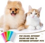 Hushee 50 Pcs Flea Comb Bulk for Cats Dogs Lice Comb with Double Side Tooth Pet Flea and Tick Comb for Small Cats Dogs Kitten Indoor, 5 Colors - Image 4