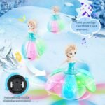 Toys for Girls 1-3,Dancing Princess Interactive Spin Robot Toys for Little Girls Age 3 with Colorful Flashing Lights & Music,Pretend Christmas Birthday Gift for Kid 1 2 3 4 Year Olds - Image 4
