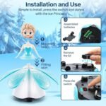 Toys for Girls 1-3,Dancing Princess Interactive Spin Robot Toys for Little Girls Age 3 with Colorful Flashing Lights & Music,Pretend Christmas Birthday Gift for Kid 1 2 3 4 Year Olds - Image 5