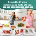 TOWODE Vacuum Sealer for Food - Cordless Handheld 1200mAh Vacuum Sealer Machine Compact Food Vacuum Sealer with 20 Pcs Sealer Bags for Food Preservation & Fresh, Meal Prep - Image 4