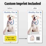 ZOCO - Healthy Pets Slide Chart - Custom Promotional Item (Pack of 250) - Tips on Diet, Grooming, Veterinary Cares - Veterinarians, Pet Stores, Animal Shelters Handout, Brochure - 3.75 x 8.5 in. - Image 3