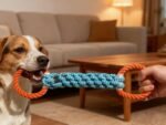 Dog Rope Toy for Large Dogs, Orange & Blue Braided Rope with Round Handles, Durable Dog Chew Toys, Ideal Toys for Tug of Toy & Teeth Cleaning,Aggressive Chewers (Yellow-Green) - Image 4