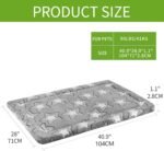 EMPSIGN Fancy Dog Bed Mat, Pet Bed Pad Reversible (Cool & Warm), Machine Washable Crate Pad, Pet Sleeping Mat for Small to XXX-Large Dogs, Grey, Star Pattern - Image 3