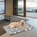 EMPSIGN Fancy Dog Bed Mat, Pet Bed Pad Reversible (Cool & Warm), Machine Washable Crate Pad, Pet Sleeping Mat for Small to XXX-Large Dogs, Grey, Star Pattern - Image 5