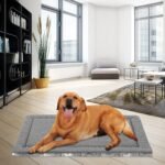 EMPSIGN Fancy Dog Bed Mat, Pet Bed Pad Reversible (Cool & Warm), Machine Washable Crate Pad, Pet Sleeping Mat for Small to XXX-Large Dogs, Grey, Star Pattern - Image 6