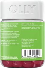 OLLY Daily Energy Gummy Supplement 100% caffeine-free energy vitamins Tropical Passion blend of vitamin B12, CoQ10 & Goji Berry 30 day supply 60 gummies - Image 4