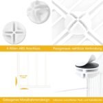 Pet Playpen, Small Animals Playpen with Door, Encrypted Metal Wire Rabbit Fence, Guinea Pigs Cages, Puppy Pen Kitten Playpen, Indoor & Outdoor Yard Fence for Small Animals White - Image 5