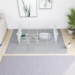Pet Playpen, Small Animals Playpen with Door, Encrypted Metal Wire Rabbit Fence, Guinea Pigs Cages, Puppy Pen Kitten Playpen, Indoor & Outdoor Yard Fence for Small Animals White - Image 6