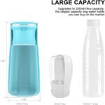 Dog Water Bottle, Portable Pet water Dispenser for Dog, Leakproof Travel Pet Feeder for Small & Medium & Large Dogs, Cats, Puppy, Small Animal for Outdoor Walking, Hiking (19OZ Blue) - Image 4