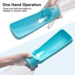 Dog Water Bottle, Portable Pet water Dispenser for Dog, Leakproof Travel Pet Feeder for Small & Medium & Large Dogs, Cats, Puppy, Small Animal for Outdoor Walking, Hiking (19OZ Blue) - Image 5