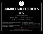 Plain & Simple Jumbo Bully Sticks for Dogs. Extra Thick and Long Lasting, Perfect for Large Breed Dogs and Heavy chewers. Made in Canada. 6 inch x 10 Piece Pack. - Image 3
