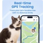 Tractive Smart Cat GPS Tracker | Real-Time Location & Wellness Monitoring for Cats 6.5 lbs+ | Territory & Location History | Up to 5-Day Battery | Breakaway Collar Included (Brown) - Image 3