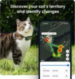 Tractive Smart Cat GPS Tracker | Real-Time Location & Wellness Monitoring for Cats 6.5 lbs+ | Territory & Location History | Up to 5-Day Battery | Breakaway Collar Included (Brown) - Image 6
