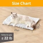 Self Warming Cat Bed, 24" x 18" Ultra Soft Cat Dog Pet Heating Pad for Indoor Outdoor, Non-Slip Heated Cat Mat Thermal Blanket - Image 6