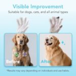 Pet Cleaning Glove Wipes for Dogs & Cats - Extra Thick Hypoallergenic Deodorizing Pet Bathing Wipes - Rinse Free Grooming Wipes for Pet Daily Care and Traveling - Unscented, 20 pcs - Image 3