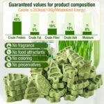 100g Cat Grass Teething Sticks, Edible Natural Dried Cat Grass Treats, CatSnack for Hairball Removal and Dental Care - Image 4