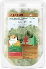 100g Cat Grass Teething Sticks, Edible Natural Dried Cat Grass Treats, CatSnack for Hairball Removal and Dental Care - Image 8
