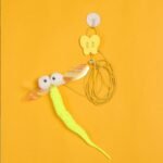 Cat Toys for Indoor Toys,Rainbow Cat Wand Toys,Feather Flips Plush Ball Cat Toys,Interactive Real Feather Cat Toy for Teaser Play and Chase Exercise with Kitten 5 Pack (Color) - Image 6