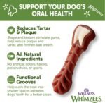 Whimzees Natural Grain Free Long Lasting Dental Dog Treats, Daily Use Packs, Medium Brushzees Bag of 7 - Image 6