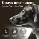 ABBIDOT Shock Collar - 5280FT Dog Training Collar with Remote, 2-Mode Stimulation, Constant Vibration, Tone, Night Light, Waterproof Rechargeble E Collar for Medium Large Dogs with Pocket Clip - Image 6