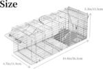 Mouse Trap Humane Live Cage, Live Small Animal Trap, Catch and Release Rat Mouse Chipmunk Voles Hamsters Indoor Outdoor, Reusable Safe and Effective - Image 4