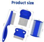 6 Different Types of Pet Flea Removal Combs,Efficient Cleaning of Tangles,Dirt,Fleas,Lice,and Ticks, Suitable for All Pets. - Image 3