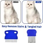 6 Different Types of Pet Flea Removal Combs,Efficient Cleaning of Tangles,Dirt,Fleas,Lice,and Ticks, Suitable for All Pets. - Image 5