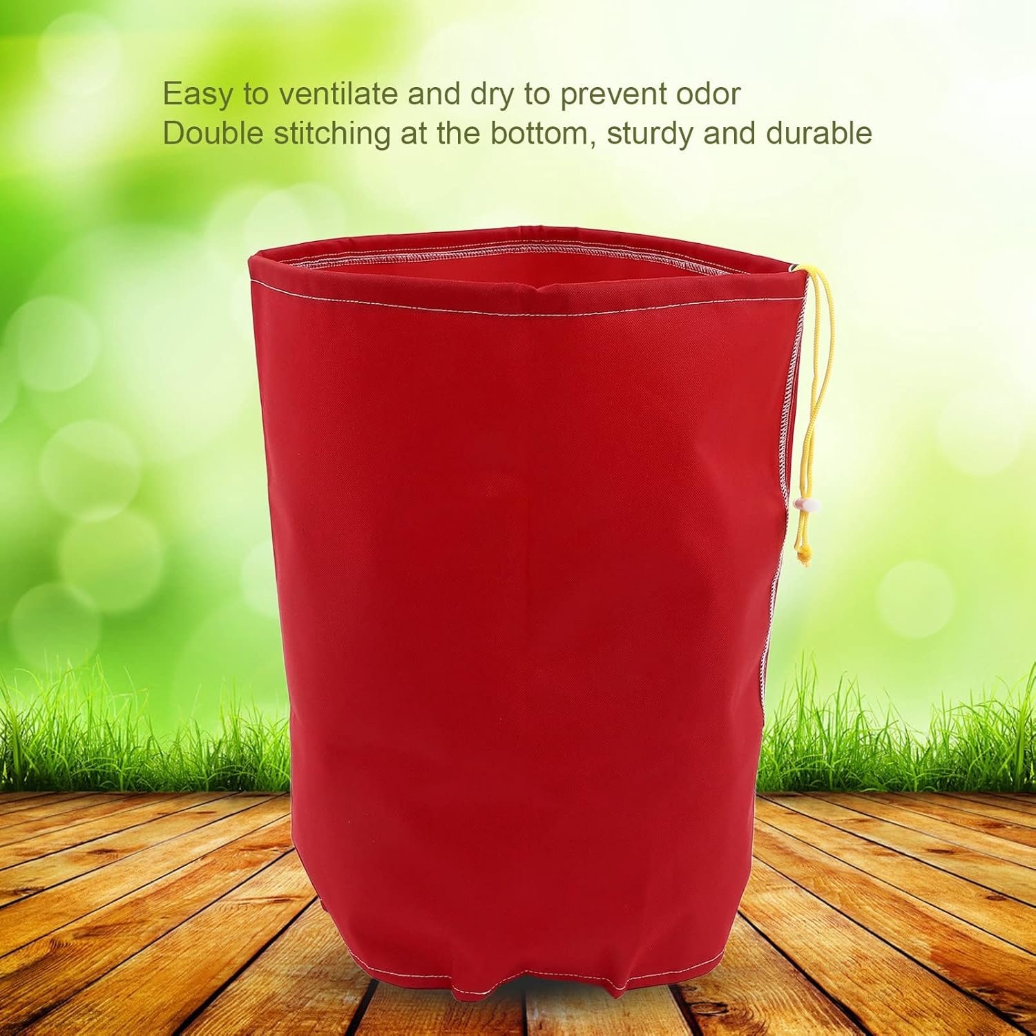 Gonetre 5 Gallons Filter Bag Heavy Duty Plant Essential Oil Extraction Kit with Drawstring for Sugar Production Herbal Filtration Polyester 160um 30cm Diameter 45cm Height - Image 5