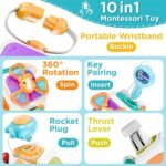 Montessori Toys for 1-3 Year Old Baby Toddler,Baby Sensory Busy Board Cube,Infant Travel Toys,Educational Learning Activities,Baby Toys 12-18 Months Birthday for Kids Girls Boys - Image 3