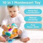 Montessori Toys for 1-3 Year Old Baby Toddler,Baby Sensory Busy Board Cube,Infant Travel Toys,Educational Learning Activities,Baby Toys 12-18 Months Birthday for Kids Girls Boys - Image 6