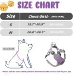 Dog Harness No Pull for Medium Size, Easy Walk Adjustable Pet Harness, No-Choke Soft Padded Dog Vest, Reflective Breathable Pet Oxford Cloth with 2 Metal Leash Clips - Image 3
