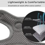 Dog Harness No Pull for Medium Size, Easy Walk Adjustable Pet Harness, No-Choke Soft Padded Dog Vest, Reflective Breathable Pet Oxford Cloth with 2 Metal Leash Clips - Image 7