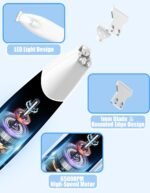 KIKETECH Cordless Dog Paw Trimmer - Low Noise LED Dog Clippers, Pearwhite - Image 6