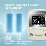 Veterinary Pulse Oximeter for Dogs, Cats, Bluetooth Pet Heart Rate Monitor, Veterinary Blood Oxygen Saturation and Spo2 Monitor, Clinic or Tools - Image 7