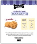 Three Dog Bakery Apple Oatmeal Woofer Cookies, Baked Dog Treats, 13 ounces - Image 3