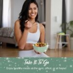 Bentgo Prep - 1-Compartment Bowls with Custom Fit Lids - Reusable, Microwaveable, Durable, PFAS & BPA-Free, Freezer and Dishwasher Safe Meal Prep Food Storage - 10 Bowls & 10 Lids (Sage Leaf Glitter) - Image 5