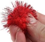 70pcs 3.5cm Glitzy Tinsel Sprayed Pompoms Balls Cat Toys Premium Quality Attractive Design - Image 4