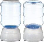 Amazon Basics Automatic Dog Cat Water Dispenser Gravity Feeder Set, Pack of 2, Small, 2.72kg Food Capacity, 3.8L, Gray - Image 7