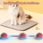 3pcs Interactive Cat Toys for Indoor Cats,with A Tail Interactive Cat Toy Ball Rolls, Spins & Wiggles for Fun, Exercise & Mental Enrichment,for Bored Indoor Adult Cats and Dog（Red Gray Green） - Image 6