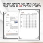 Tick Removal Tool Pen Premium Auto Tick Remover Tool for Dogs Real Pain Free Tick Removal Tool for Humans One Click to Remove Tick Intact Brush Let It Come Out on Its Own - Image 8