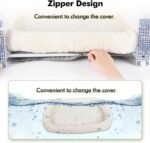 AMOSIJOY Cordless Cat Window Perch, Cat Hammock for Window with 4 Strong Suction Cups, Solid Metal Frame and Soft Cover, Foldable Cat Beds for Indoor Cats… - Image 4