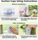 AMOSIJOY Cordless Cat Window Perch, Cat Hammock for Window with 4 Strong Suction Cups, Solid Metal Frame and Soft Cover, Foldable Cat Beds for Indoor Cats… - Image 5